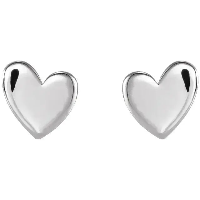 Asymmetrical Heart Earrings norVoski