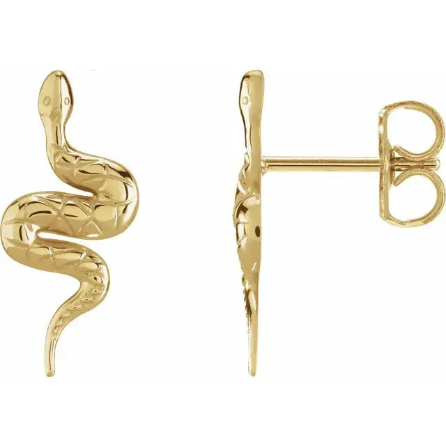 Snake Friction Back Earring norVoski