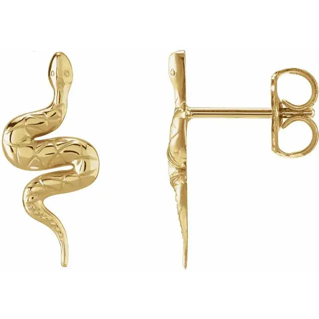 Snake Friction Back Earring norVoski