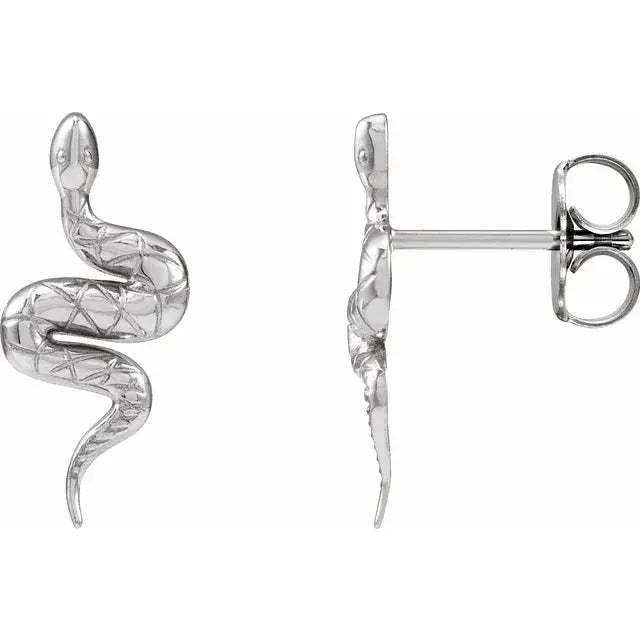 Snake Friction Back Earring norVoski
