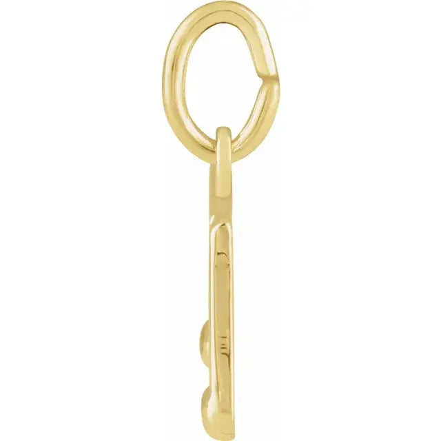 14K Yellow Musical Note Charm/Pendant norVoski