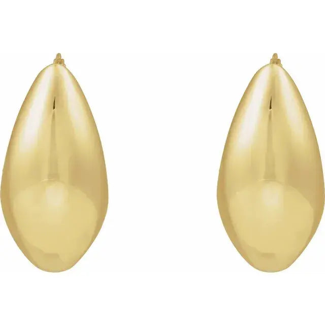Tapered Hoop Earrings norVoski