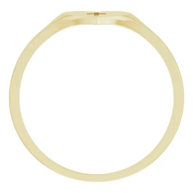 Heart & Cross Ring (Pinky Ring) norVoski