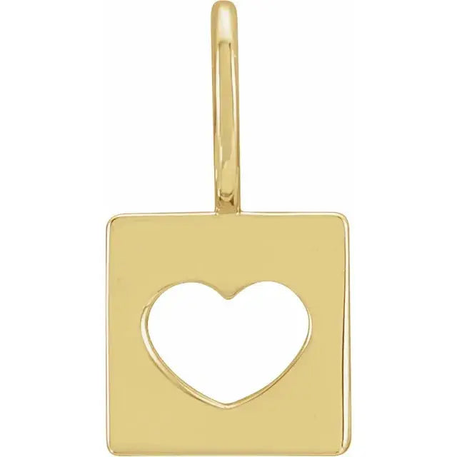Pierced Heart Charm/Pendant norVoski
