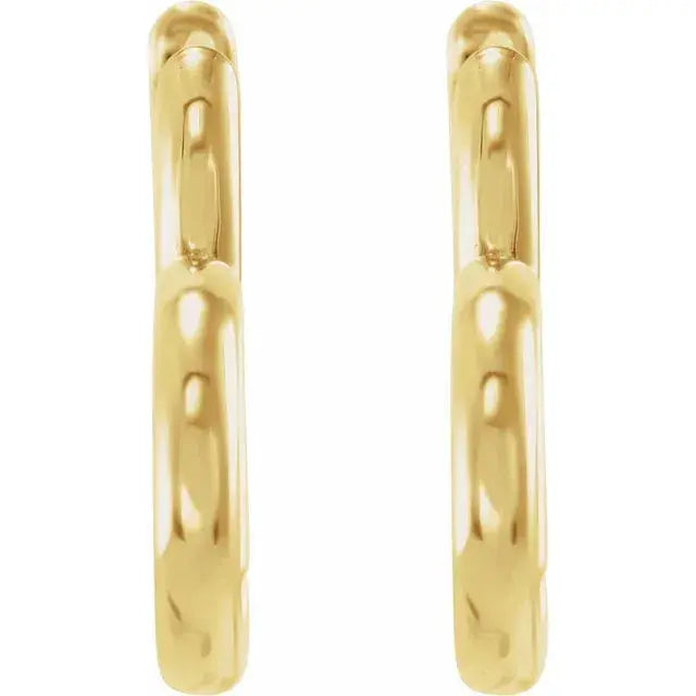 Heart Huggie Hoop Earrings norVoski