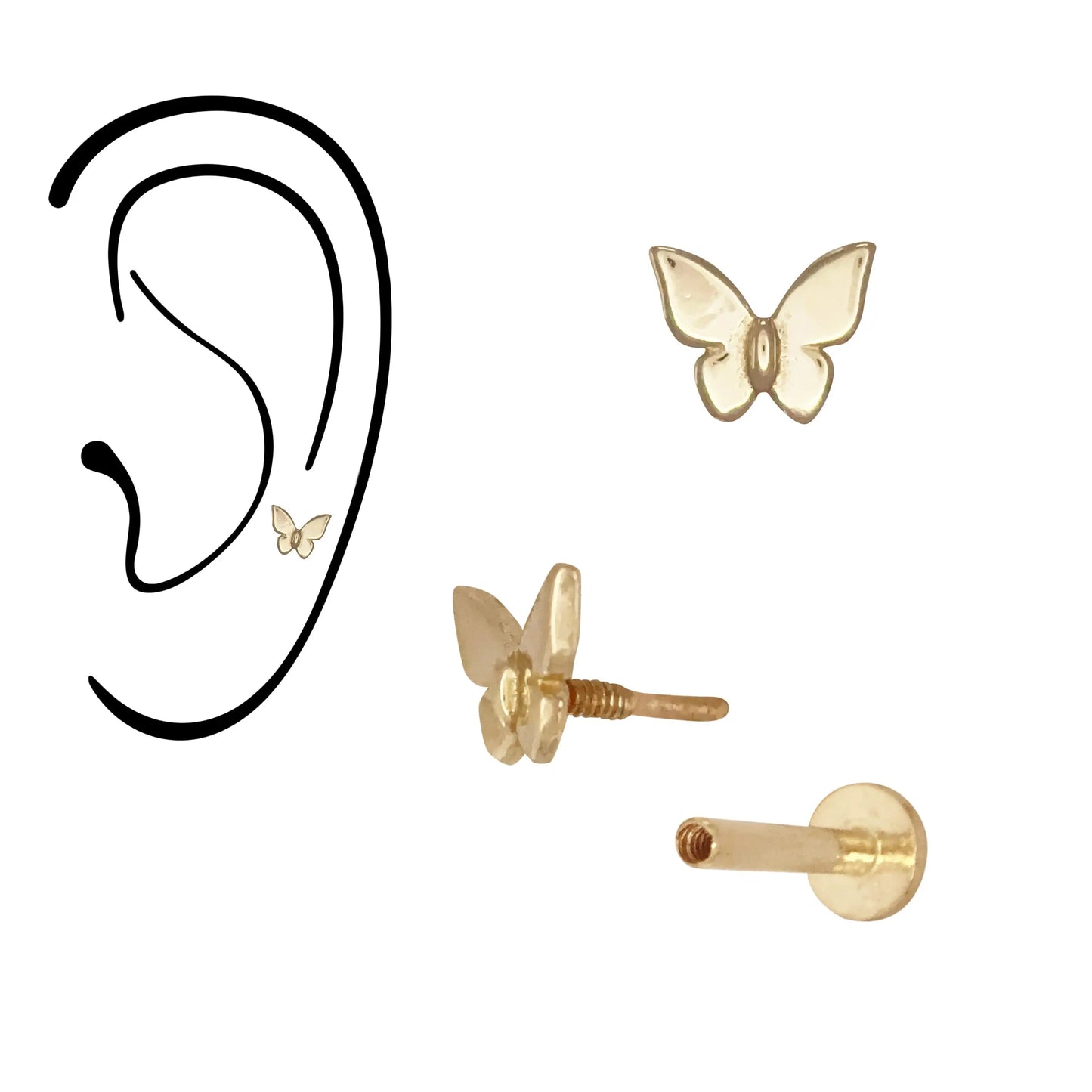 Butterfly Internally Threaded on Stud norVoski