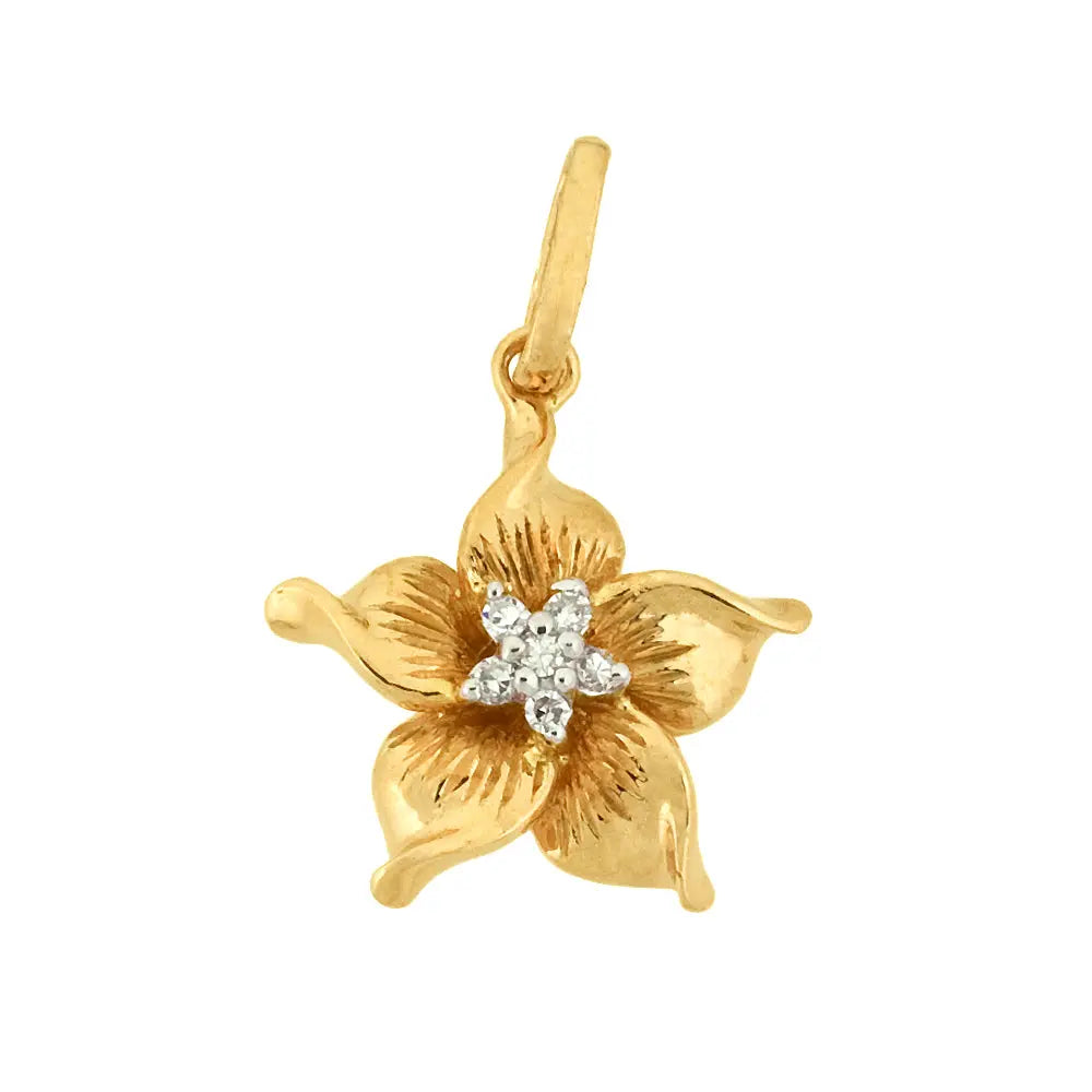 Diamond Hawaii Flower Charm norVoski
