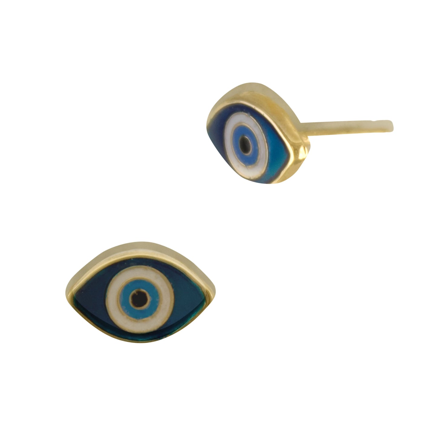 Blue Evil Eye Stud Earring norVoski
