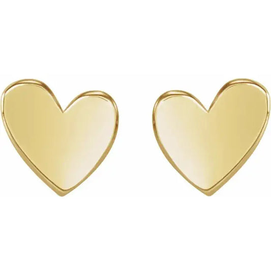 Asymmetrical Heart Earrings norVoski
