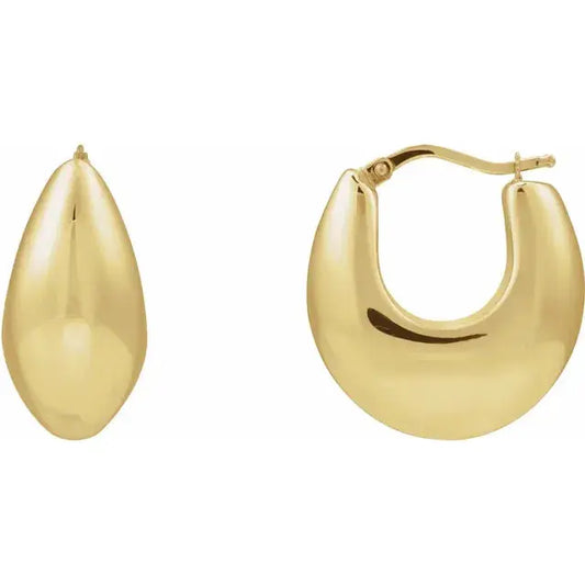 Tapered Hoop Earrings norVoski