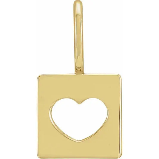 Pierced Heart Charm/Pendant norVoski