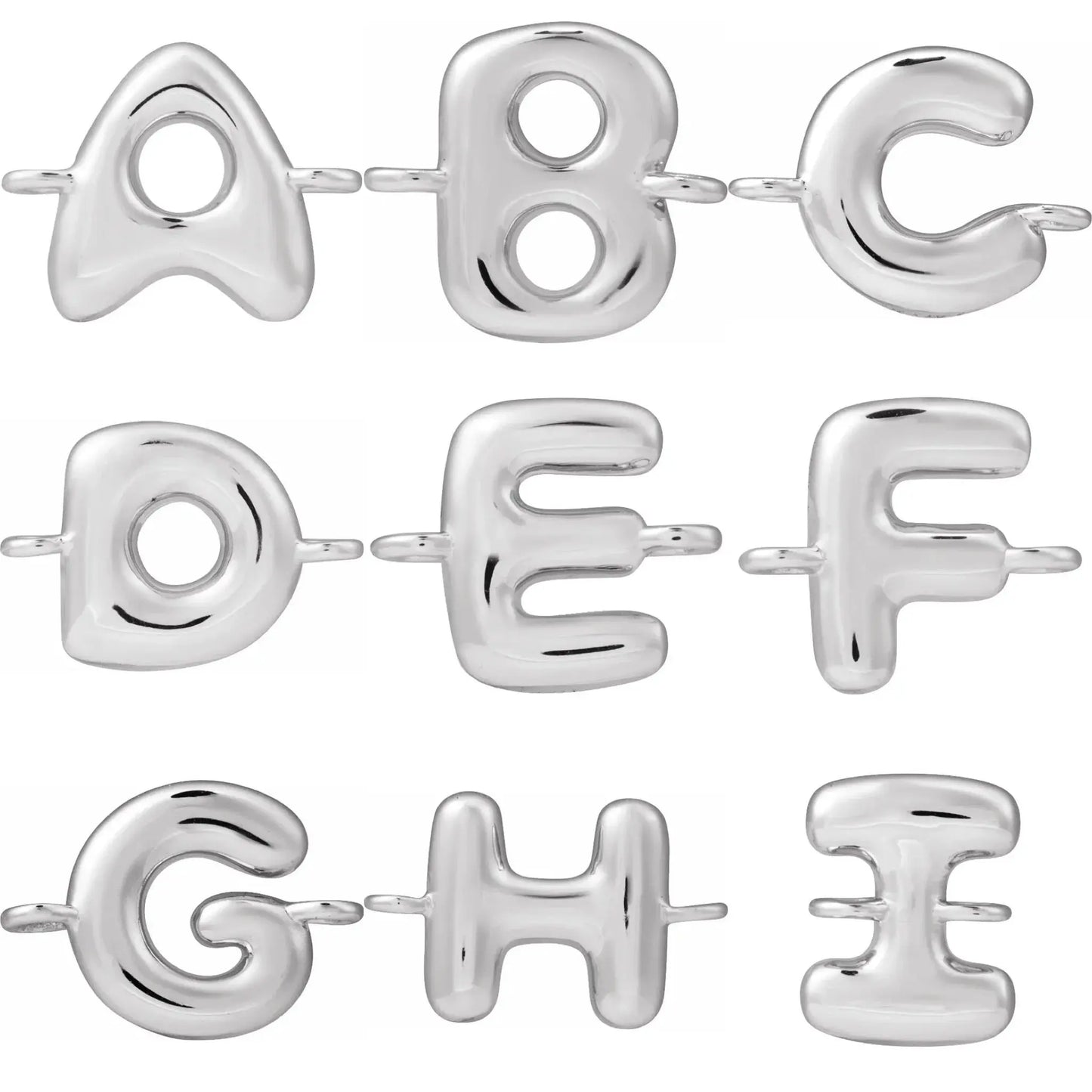 Silver Bubble Initial Bracelet norVoski