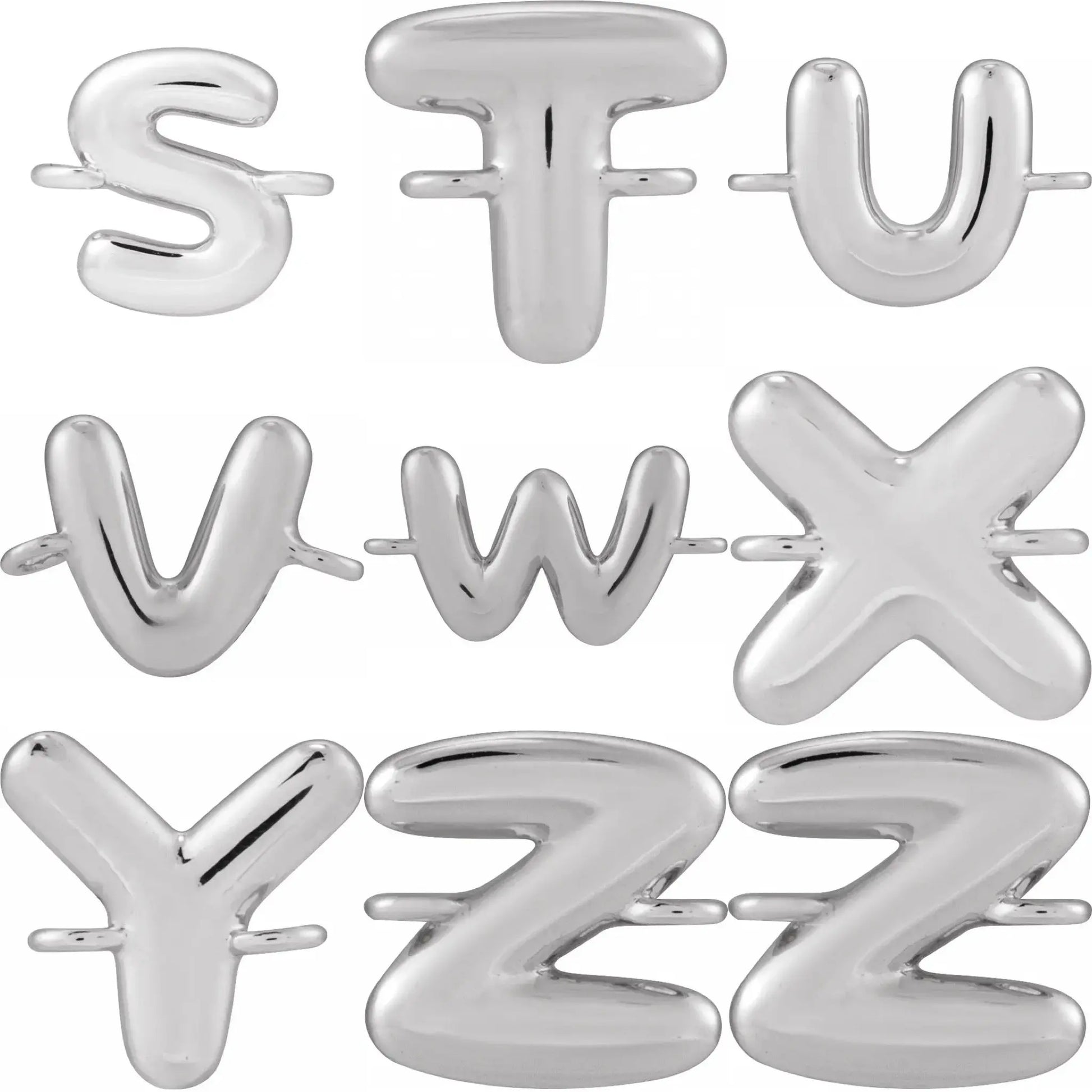 Silver Bubble Initial Bracelet norVoski