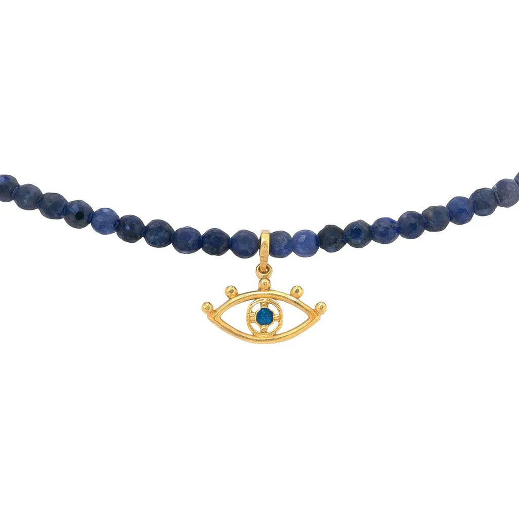 Natural Sapphire Beaded Necklace norVoski